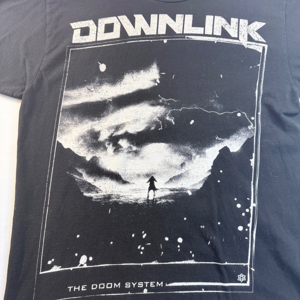 Downlink Doom System 2019 Graphic Band Tee Mens Medium Black Metalcore Shirt